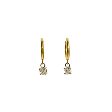 Load image into Gallery viewer, Birthstone Hoop Earrings