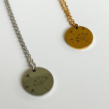 Load image into Gallery viewer, Make a Wish Dandelion Necklace