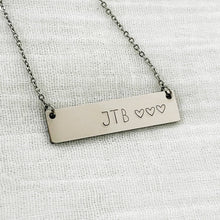 Load image into Gallery viewer, Custom Bar Pendant Necklace