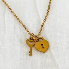 Load image into Gallery viewer, Lock & Key Necklace