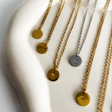 Load image into Gallery viewer, Zodiac Stamped Necklace
