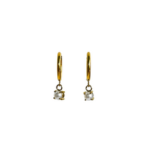 Load image into Gallery viewer, Birthstone Hoop Earrings