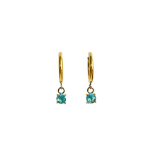 Load image into Gallery viewer, Birthstone Hoop Earrings
