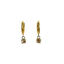 Load image into Gallery viewer, Birthstone Hoop Earrings
