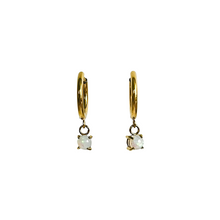 Load image into Gallery viewer, Birthstone Hoop Earrings