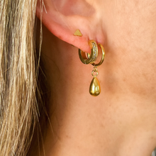 Load image into Gallery viewer, Raindrop Hoop Earrings