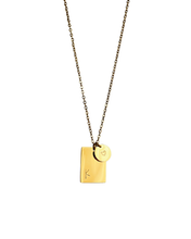 Load image into Gallery viewer, Custom Rectangle Pendant Necklace