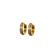 Load image into Gallery viewer, CZ Hoop Earrings