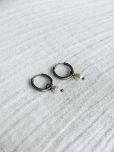 Pearl Hoop Earrings