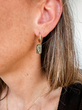 Load image into Gallery viewer, Pītau Fern Frond Hoop Earrings