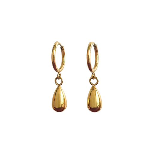 Raindrop Hoop Earrings